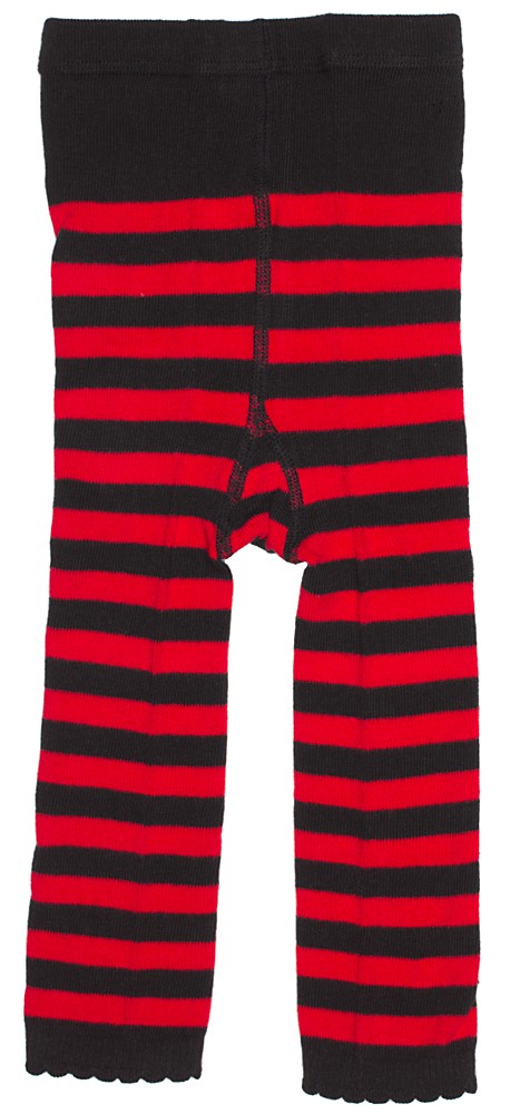 red and black striped leggings
